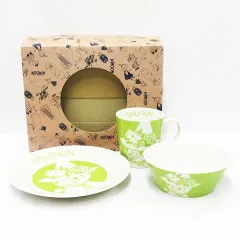 希少 レア 当時物 美品 保管品 YAMAKA ヤマカ MOOMIN ムーミン スナフキン 3ピースセット MM623-112 Z001-08-0127⑤
