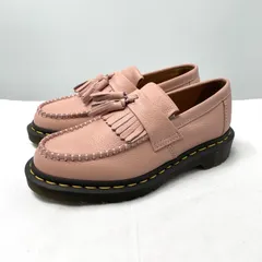 【中古】Dr.Martens ADRIAN タッセルローファー 23cm ピンク ドクターマーチン[17]