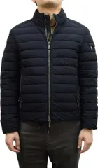 ダウンジャケット ムーレー ナイロン88% M・L・XL イタリア製 ダークブルー色 MooRER bowl 34154QRAYKNDARKBLUE