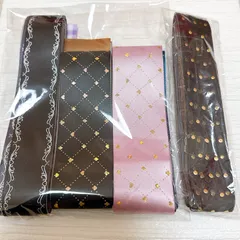 【★1セット限定★】★リボンマート様★箔押し★両面サテンリボン★まとめ売り⑦