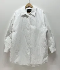 mizuiroind ミズイロインド その他ジャケット ワイドパディングシャツジャケット サイズ表記なし ホワイト 綿67% ポリエステル33% 中国製