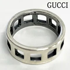 GUCCI　グッチ　オープンスクエア　リング　925　13号相当