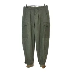 40年代 スウェーデン軍 M-39 ウール フィールドパンツ ヴィンテージ ユーロ ミリタリー カーキ(メンズ C48)中古 古着 X2686