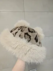 レオパード ウール 帽子 (成人 IN)