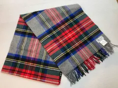 ★ Johnstons of  Elgin ジョンストンズオブエルガン 13-9460018 カシミヤ ウール ストール マフラー スコットランド サイズF グレー系 冬