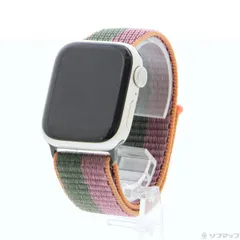 ソフマップ 〔中古品〕 Apple Watch Series 7 GPS 41mm スターライトアルミニウムケース ダークチェリー／フォレストグリーンスポーツループ【371】