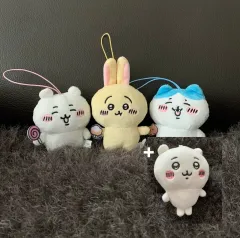 (4種まとめセット) ちいかわ うさぎ ハチワレ ぬいぐるみ キーホルダー