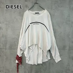 DIESEL ディーゼル デザイン カットソー プリント スウェット 変形 ★ ■◇