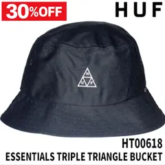 HUF（ハフ）ESSENTIALS TRIPLE TRIANGLE BUCKET HT00618/Black