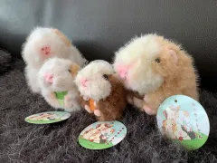 (4種まとめ/正規品)モルモット家族 ぬいぐるみ キーリング ぬい モルモットマスコット