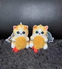 (新品)mofusand (新品)mofusand エビフライ猫 ぬいぐるみ キーリング マスコット