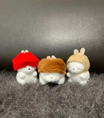 (新品)正規品マシュマロぬいぐるみキーホルダー 엽기うさぎ