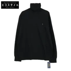 POLO RALPH LAUREN ポロ ラルフローレン ﾌﾞﾗｯｸ ｳｫｯｼｬﾌﾞﾙ ｳｰﾙ ﾀｰﾄﾙﾈｯｸ ｾｰﾀｰ XL