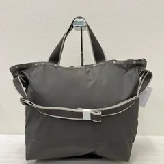 8886　LeSportsac レスポートサック　2way　ショルダーバッグ　ハンドバッグ　グレー　無地　レディース　軽量　カジュアル　シンプル　きれいめ　スポーティー　レディース