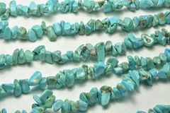 ターコイズ グリーンターコイズ 小 さざれ石 78cm 連売り パワーストーン ブレスレット サザレ 天然石 ビーズクラブ