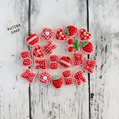 C-15 デコパーツ 20個セット ハンドメイド素材 デコレーション用 パーツ