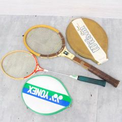 行董】木製 テニスラケット＆バドミントンラケット Wilson クリス