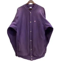 チャンピオン Champion 90's リバースウィーブ スナップカーディガン USA製 スウェット パープル XXLサイズ 201MT-5148 VB