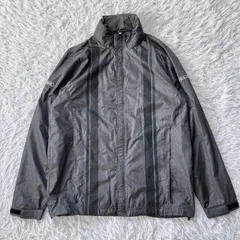 美品 レカロ RECARO  ジャケット フリーサイズ 袖刺繍  グレー 古着 891336