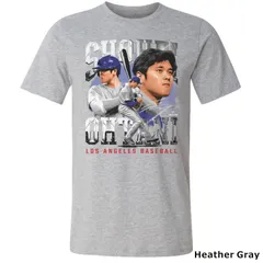 大谷翔平 Tシャツ ドジャース 野球 MLB ロサンゼルス ロサンジェルス LA Los Angeles Dodgers Shohei Ohtani 500LEVEL 青 ブルー コットン 半袖 公式ライセンス商品 ybc