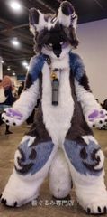 オオカミ　着ぐるみ　kigurumi ファースーツ　マスク　コスプレコスチューム 着ぐるみ オオカミ 青い ケモノ ファースーツ コスプレ コスチューム