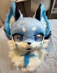 オオカミ　着ぐるみ　kigurumi ファースーツ　マスク　コスプレコスチューム 着ぐるみ オオカミ 青い ケモノ ファースーツ コスプレ コスチューム