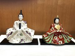 明山作 しがらき焼 陶人形 雛人形 親王飾り - メルカリ
