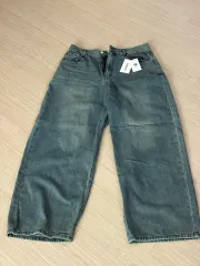 フィルミネイト ダメージ ウォッシュド デニム パンツ ミディアム ブルー L デニムパンツ