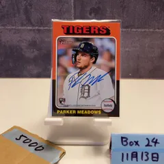 2024 Topps Heritage Parker Meadows 直筆サインカード Detroit Tigers RC ルーキー Rookie カード