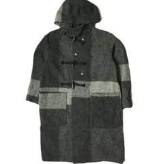 Engineered Garments エンジニアードガーメンツ Duffle Coat - Hv. Weight Big Plaid H.B ダッフルコート ヘビーウェイト ブックプレイド ヘリンボーン XS Charcoal WOOLRICH チェックのサムネイル