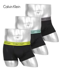 新品 未使用 並行輸入 Calvin Klein カルバンクライン 下着 【3枚セット】MICRO STRETCH メンズ ローライズボクサーパンツ 510364 【A】ブラックマルチセット
