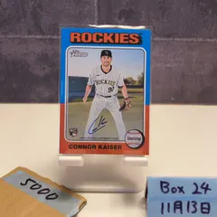2024 Topps Heritage Connor Kaiser 直筆サインカード Colorado Rockies RC ルーキー Rookie カード