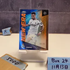 2025 Topps Chrome UEFA Champions League Rodrygo 10/25 Real Madrid CF New Era Mojo Refractor カード