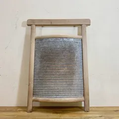 フランス ヴィンテージ ヨーロッパ ウォッシュボード 洗濯板 店舗備品 インテリア 雑貨 ディスプレイ アンティーク【B6911】