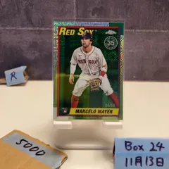 2025 Topps Chrome Marcelo Mayer 08/99 Boston Red Sox 35th Anniversary Mojo Refractor RC ルーキー Rookie カード
