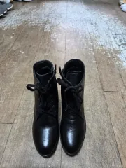 ブラック ヒール アンクル ブーツ