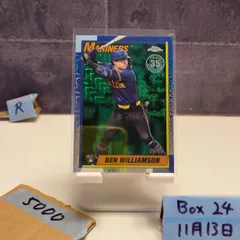 2025 Topps Chrome Ben Williamson 08/99 Seattle Mariners 35th Anniversary Blue Mojo Refractor RC ルーキー Rookie カード