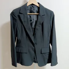 【MON REFRAIN モン リフレイン】レディース  テーラードジャケット ブラック 9AR (Mサイズ相当)