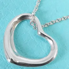 極美品 ティファニー オープンハート シルバー925 ペンダント/25-2844