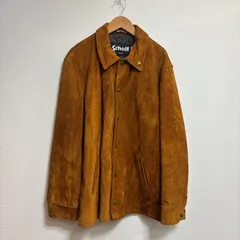 R00681　SCHOTT｜ショット｜レザー｜スエード｜ブラウン 茶色｜スター 星柄｜ジャケット｜42｜XL相当｜Y2K｜90S｜古着｜アメカジ｜USA古着｜ヴィンテージ｜今期トレンド｜フォロー割