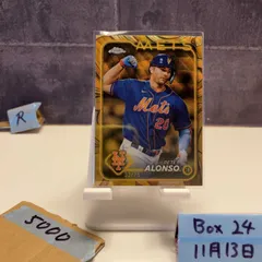 2024 Topps Chrome Pete Alonso 33/75 New York Mets Gold Refractor カード