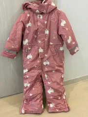 チーク レディース 女の子 スキースーツ Mサイズ (5-6歳 キー100-110)