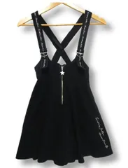 メゾピアノジュニア mezzo piano  星ジップ コーデュロイ ジャンパースカート  ワンピース スカート 黒 ブラック 女子 140サイズ 秋冬春用■管理番号L29780SSS26-260126-20（510）