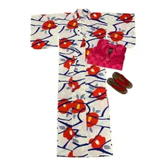 【新品 大特価】ME-C-60レディース浴衣　４点セット　浴衣　下帯　作り帯　下駄　夏　お祭り　夏祭り　デート　イベント　花火　女性　婦人　花柄　和モダン　お洒落　和装　限定価格　セール　SALE  レディースファッション　盆踊り 花　椿　桜　生成　ピンク