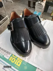 ザラ ブラック タッセル ローファー (4243)