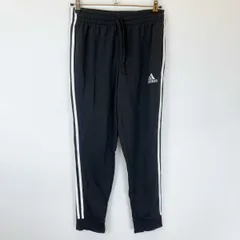 アディダス エッセンシャルズ フレンチテリー テーパードカフ スリーストライプ パンツ L ブラック GK8831 メンズ ADIDAS スウェットパンツ