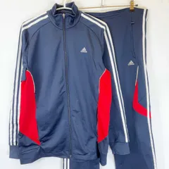 [上下セット] アディダス ジャージ ジャケット パンツ O ネイビー/レッド メンズ ADIDAS スポーツウェア サッカー