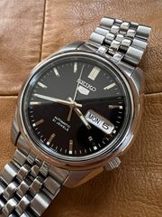 セイコー SEIKO シルバーウェーブ ブラウン ガラス風防新品 電池新品
