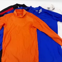 [5点セット] アンブロ アディダス コンプレッション インナーシャツ ナイキ ロングスリーブ サイズM/L サッカー フットサルウェア
