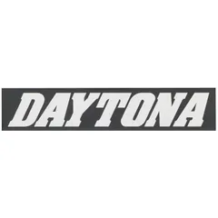 【新着商品】角型 150×30mm DAYTONA ブランドロゴ 黒/銀文字 ステッカー バイク 21276 デイトナ(Daytona)